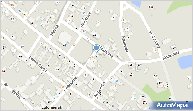 Lutomiersk, Plac Jana Pawła II, 9, mapa Lutomiersk