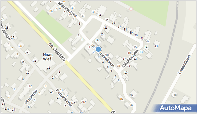 Malbork, Plac Kusocińskiego Janusza, 3, mapa Malborka