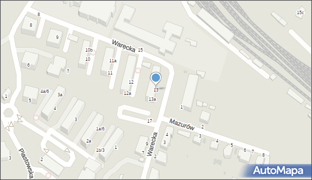 Malbork, Plac Narutowicza Gabriela, 13, mapa Malborka