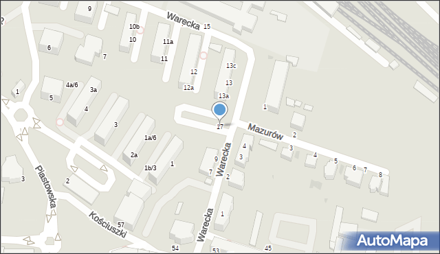 Malbork, Plac Narutowicza Gabriela, 17, mapa Malborka