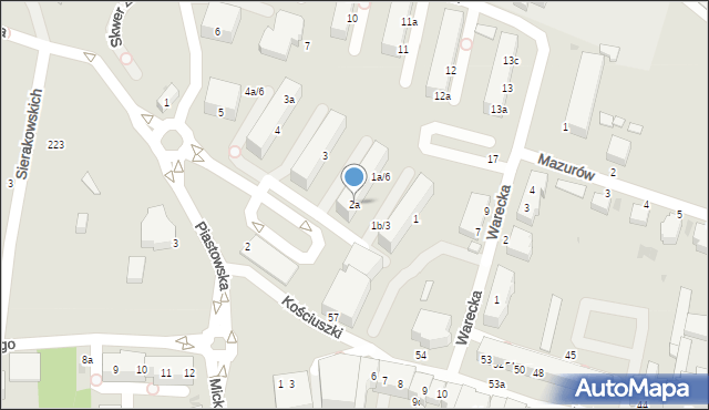 Malbork, Plac Narutowicza Gabriela, 2a, mapa Malborka