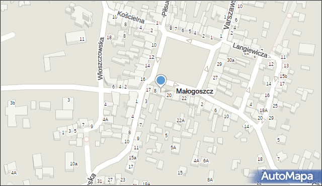 Małogoszcz, Plac Kościuszki Tadeusza, gen., 19, mapa Małogoszcz