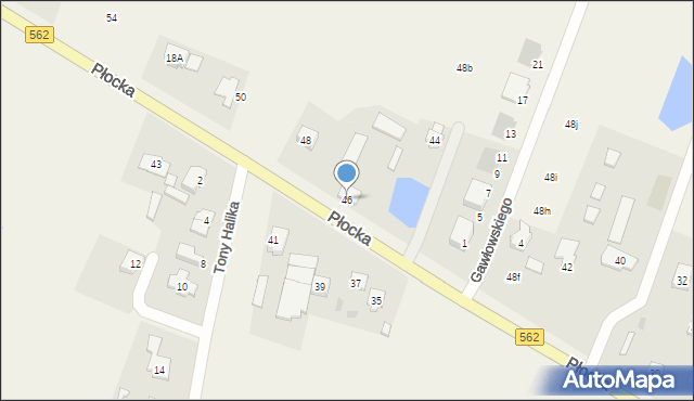 Maszewo, Płocka, 46, mapa Maszewo