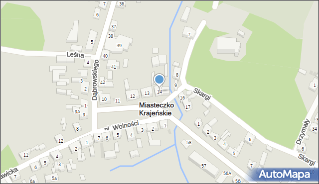 Miasteczko Krajeńskie, Plac Wolności, 14, mapa Miasteczko Krajeńskie