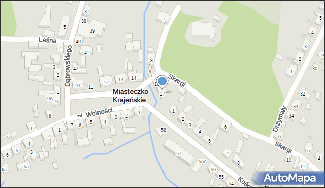 Miasteczko Krajeńskie, Plac Wolności, 17, mapa Miasteczko Krajeńskie