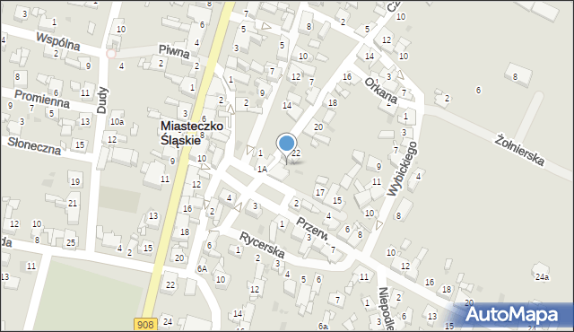 Miasteczko Śląskie, Plac Króla Władysława Jagiełły, 2, mapa Miasteczko Śląskie