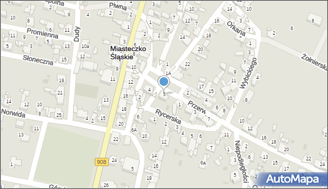 Miasteczko Śląskie, Plac Króla Władysława Jagiełły, 3, mapa Miasteczko Śląskie