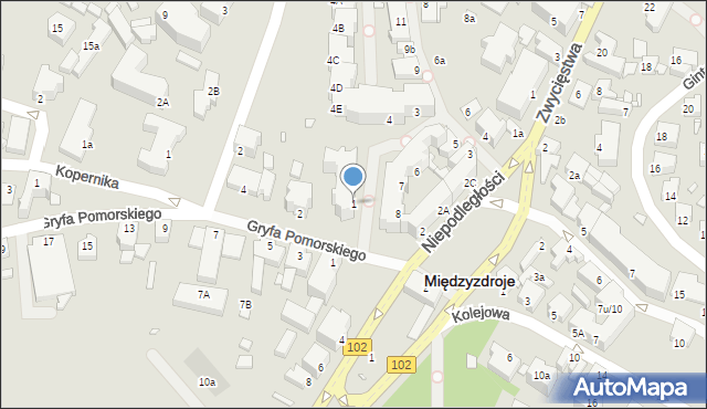 Międzyzdroje, Plac Neptuna, 1, mapa Międzyzdroje