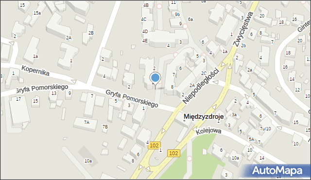 Międzyzdroje, Plac Neptuna, 8a, mapa Międzyzdroje