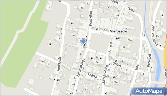 Mieroszów, Plac Niepodległości, 6, mapa Mieroszów