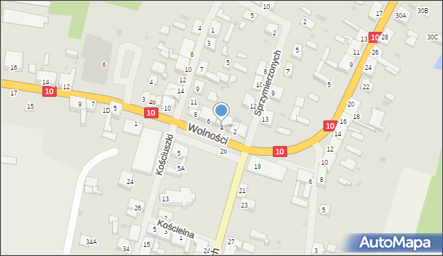 Mirosławiec, Plac Wolności, 4, mapa Mirosławiec