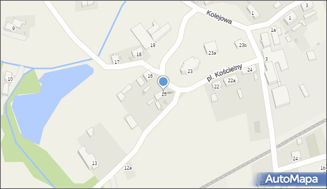Mirostowice Dolne, Plac Kościelny, 15, mapa Mirostowice Dolne