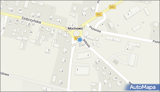 Mochowo, Płocka, 1, mapa Mochowo