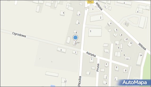 Mochowo, Płocka, 10, mapa Mochowo