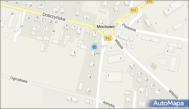 Mochowo, Płocka, 4, mapa Mochowo