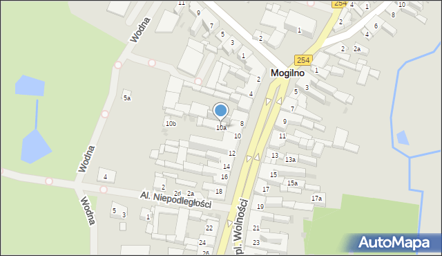 Mogilno, Plac Wolności, 10a, mapa Mogilno