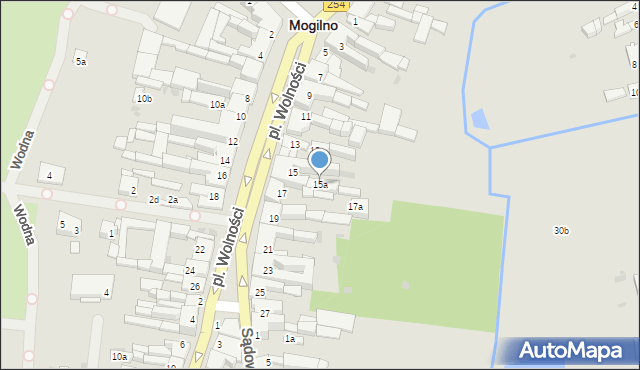 Mogilno, Plac Wolności, 15a, mapa Mogilno