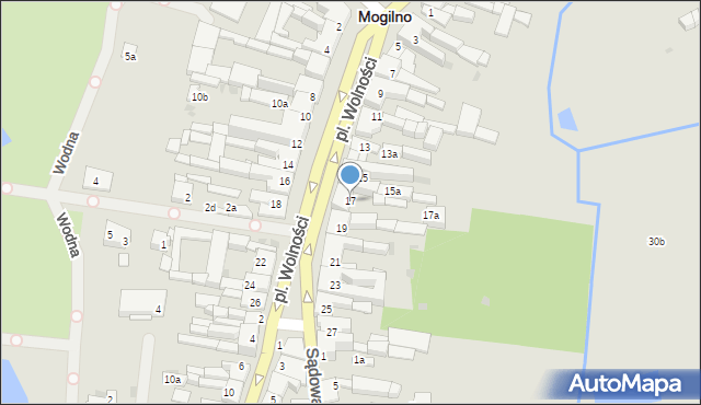 Mogilno, Plac Wolności, 17, mapa Mogilno