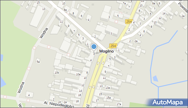 Mogilno, Plac Wolności, 2, mapa Mogilno