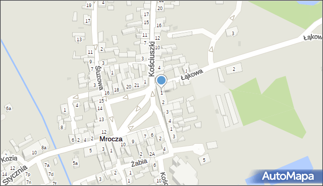 Mrocza, Plac 1 Maja, 1, mapa Mrocza