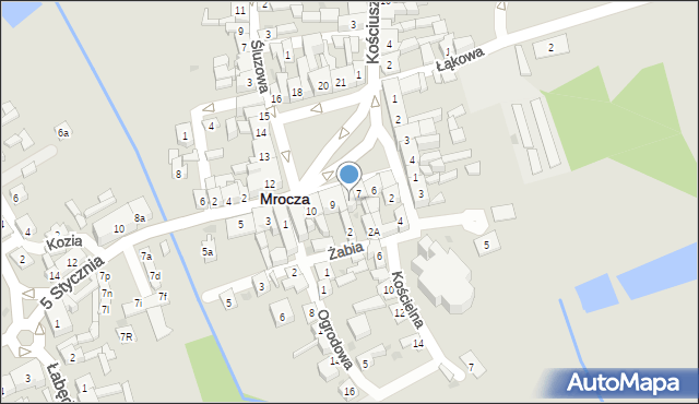 Mrocza, Plac 1 Maja, 8, mapa Mrocza