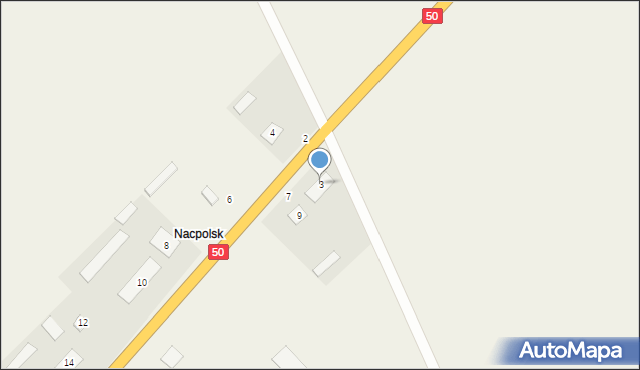 Nacpolsk, Płońska, 3, mapa Nacpolsk