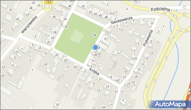 Nadarzyn, Plac Poniatowskiego, 10, mapa Nadarzyn