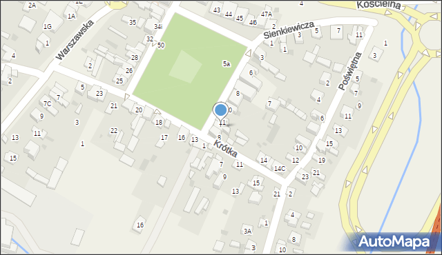 Nadarzyn, Plac Poniatowskiego, 12, mapa Nadarzyn
