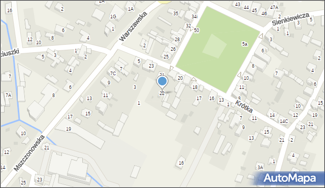 Nadarzyn, Plac Poniatowskiego, 22, mapa Nadarzyn