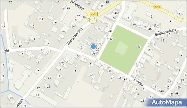 Nadarzyn, Plac Poniatowskiego, 25, mapa Nadarzyn