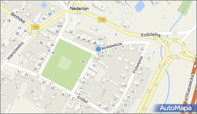 Nadarzyn, Plac Poniatowskiego, 4, mapa Nadarzyn