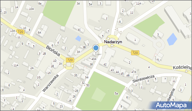 Nadarzyn, Plac Poniatowskiego, 41, mapa Nadarzyn