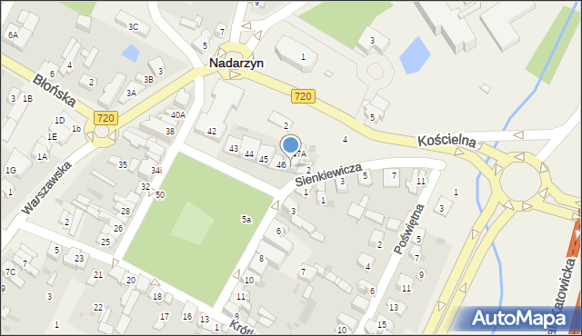 Nadarzyn, Plac Poniatowskiego, 47, mapa Nadarzyn