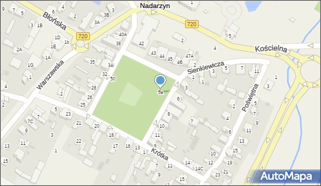 Nadarzyn, Plac Poniatowskiego, 5a, mapa Nadarzyn