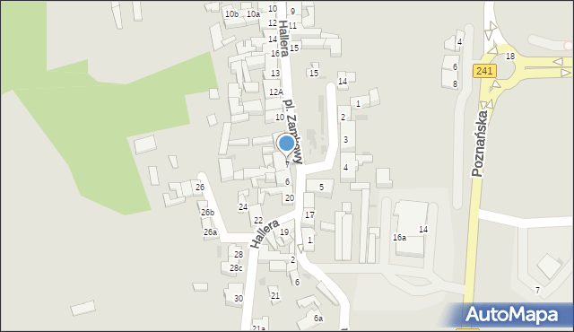 Nakło nad Notecią, Plac Zamkowy, 7, mapa Nakło nad Notecią