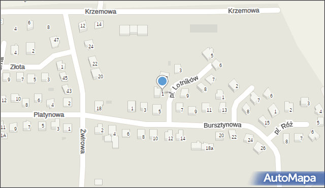 Nidzica, Plac Lotników, 1, mapa Nidzica