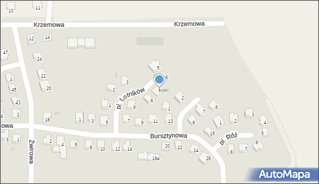 Nidzica, Plac Lotników, 7, mapa Nidzica