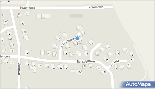 Nidzica, Plac Lotników, 8, mapa Nidzica