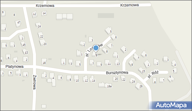 Nidzica, Plac Lotników, 9, mapa Nidzica