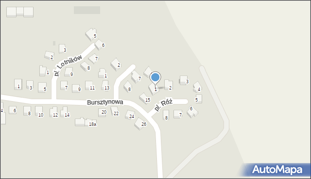 Nidzica, Plac Róż, 1, mapa Nidzica