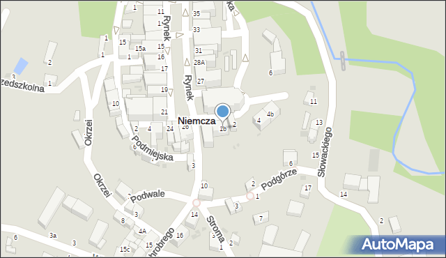 Niemcza, Plac Mieszka I, 1b, mapa Niemcza