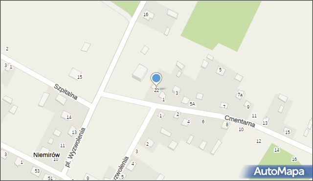 Niemirów, Plac Wyzwolenia, 22, mapa Niemirów