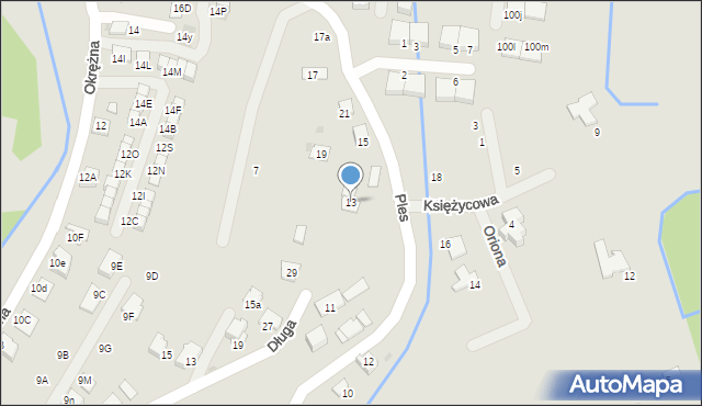 Niepołomice, Ples, 13, mapa Niepołomice