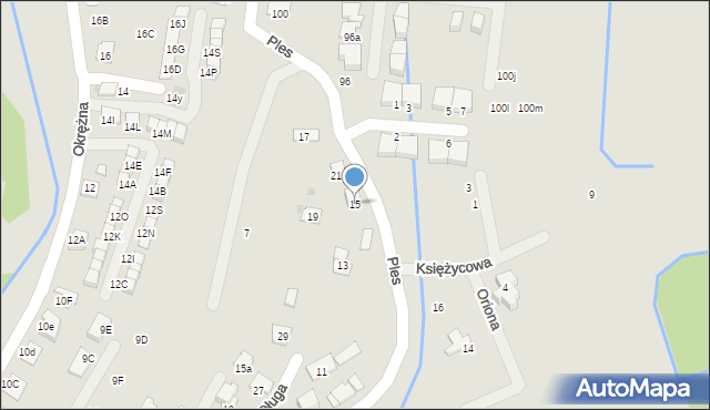 Niepołomice, Ples, 15, mapa Niepołomice