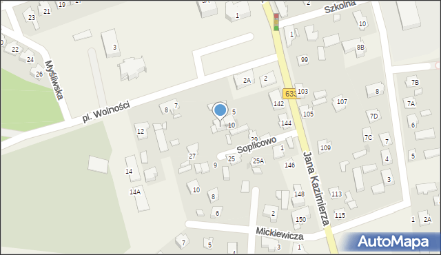 Nieporęt, Plac Wolności, 10A, mapa Nieporęt