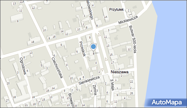Nieszawa, Plac Kazimierza Jagiellończyka, 6, mapa Nieszawa