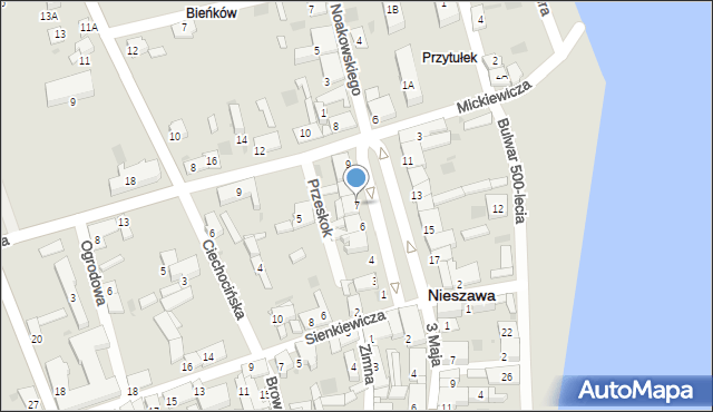 Nieszawa, Plac Kazimierza Jagiellończyka, 7, mapa Nieszawa