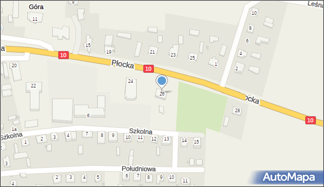 Nowa Góra, Płocka, 26, mapa Nowa Góra