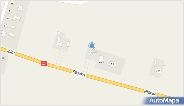 Nowa Góra, Płocka, 29, mapa Nowa Góra