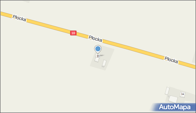 Nowa Góra, Płocka, 30, mapa Nowa Góra